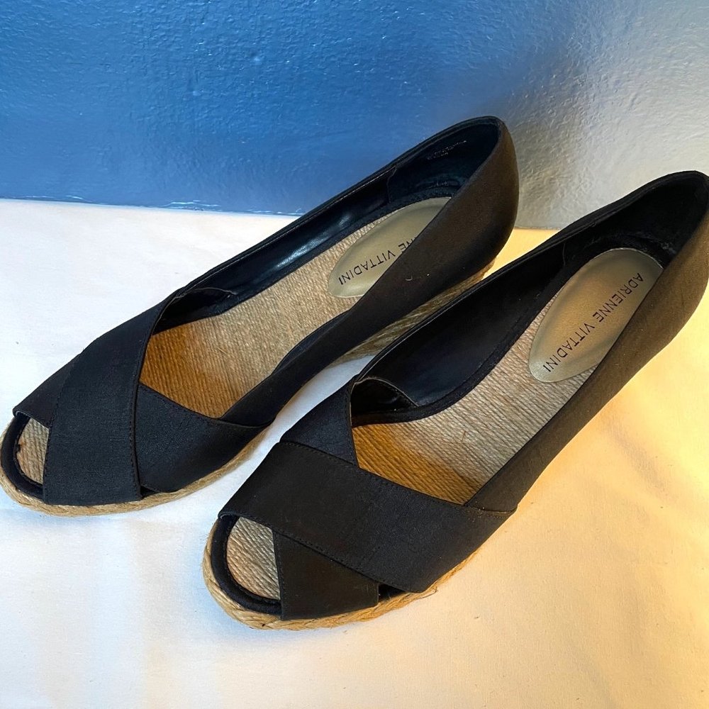 Women’s Adrienne Vittadini Bailee Espadrille Wedge Pump ~ Size 8.5 Medium ~ NWOT